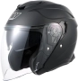 MY-835 джет каска с визьор, ECE 22.06, матово черна, M N5, снимка 1