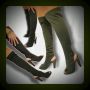 летни ботуши, войнишко зелено/ чизми, снимка 3