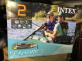 Нова надуваема Лодка Intex Seahawk 2, Помпа + Включени гребла, 2.36 м x 114 см, снимка 3