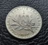 Стара сребърна монета 1 франк 1916 г. Франция- перфектна!, снимка 8