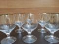 Ретро стъклени чаши за коняк Наполеон , снимка 2