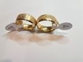 Комплект позлатени пръстени за двойки "Крал и Кралица", снимка 2