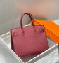 Hermes Birkin Bordeaux red, снимка 2