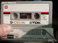 Аудио касети (аудиокасети) ТDK D C60 ЗА ПРЕЗАПИС, снимка 2