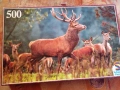 Пъзел "Благороден елен” Schmidt 1988г. 500 части, снимка 1