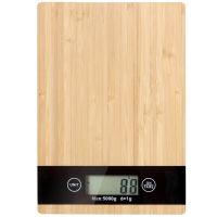 Електронна бамбукова кухненска везна до 5 kg. +безплатни батерии , снимка 2 - Електронни везни - 45216461