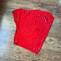 Дамска червена супер естравагантна блуза Ирит Irit само за 5лв., снимка 3 - Тениски - 45760128