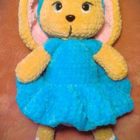Плетена плюшена играчка - заек , снимка 2 - Плюшени играчки - 45238743