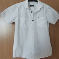 Бяла риза с къс ръкав за момче на LC Waikiki 8 - 9 год 128 - 134см, снимка 4 - Детски ризи - 45535563