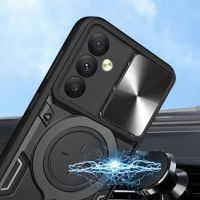 Нов Черен Калъф кейс гръб BonYonka за телефон Samsung A54 5G с Въртяща Стойка Защита Самсунг, снимка 3 - Калъфи, кейсове - 45469057