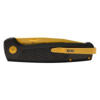 Сгъваем нож SOG Terminus SJ LTE, в цвят Carbon/Gold - 7,37 см, снимка 7 - Ножове - 45268214