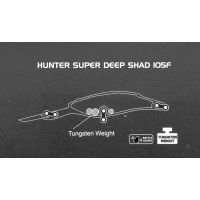 Воблер Sea Buzz Hunter Deep Shad SDR, снимка 2 - Такъми - 45431167