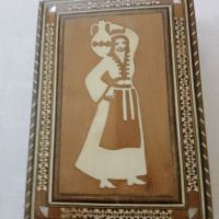     кутия за бижута със зия Близкия изток, кутии с инкрустиран седеф от народното изкуство, дървена , снимка 12 - Колекции - 45523823