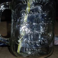 Стъклен буркан със сламка за лимунада, снимка 3 - Чаши - 45484900