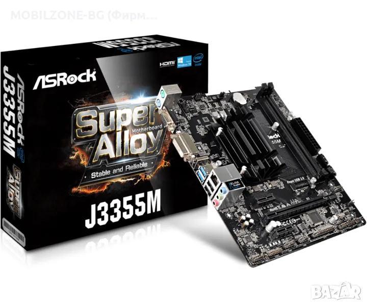 Дънна платка ASROCK J3355M, Intel® Dual-Core Processor J3355, mATX, снимка 1