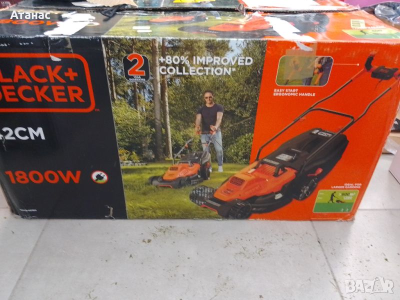 Електрическа косачка black+decker 1800w, снимка 1