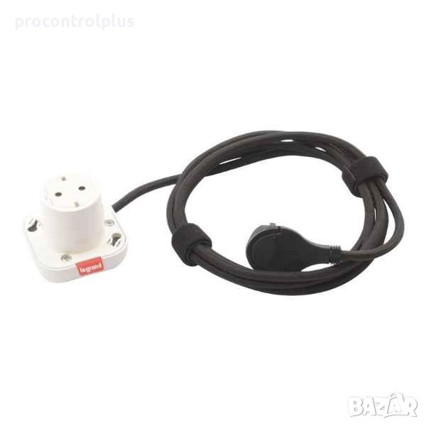 Продавам Преносим разклонител 2P+E Шуко, с кабел 2.5m, 1М, цвят Бял Legrand Incara ElectrOn, снимка 1