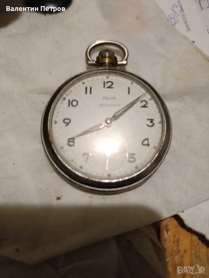 швейцарски джобен часовник Келва, снимка 1
