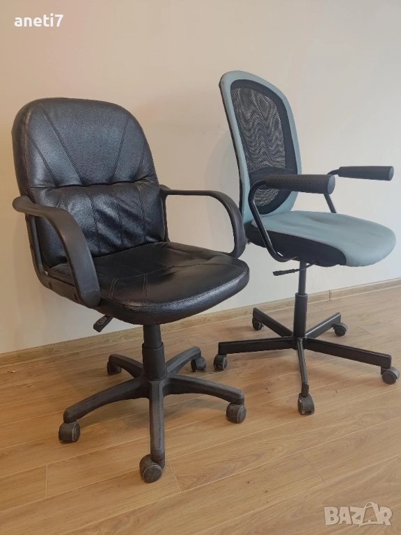 Работни офис столове: от еко кожа 40лв, посетителски естествена кожа 180лв, геймърски DXRace 99лв, снимка 1