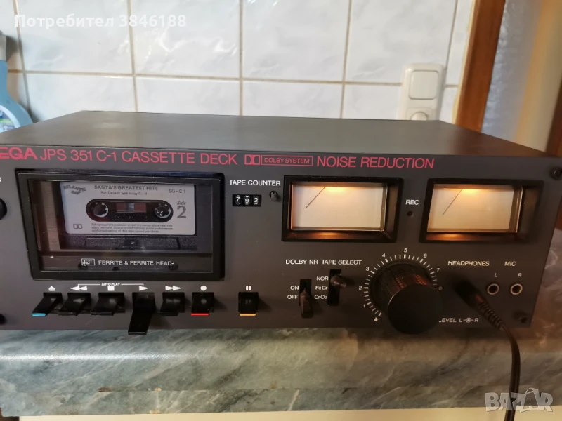 Wega JPS 351 C-1(OEM Sony TC-K 2 A)Kassetten Tape Deck, снимка 1