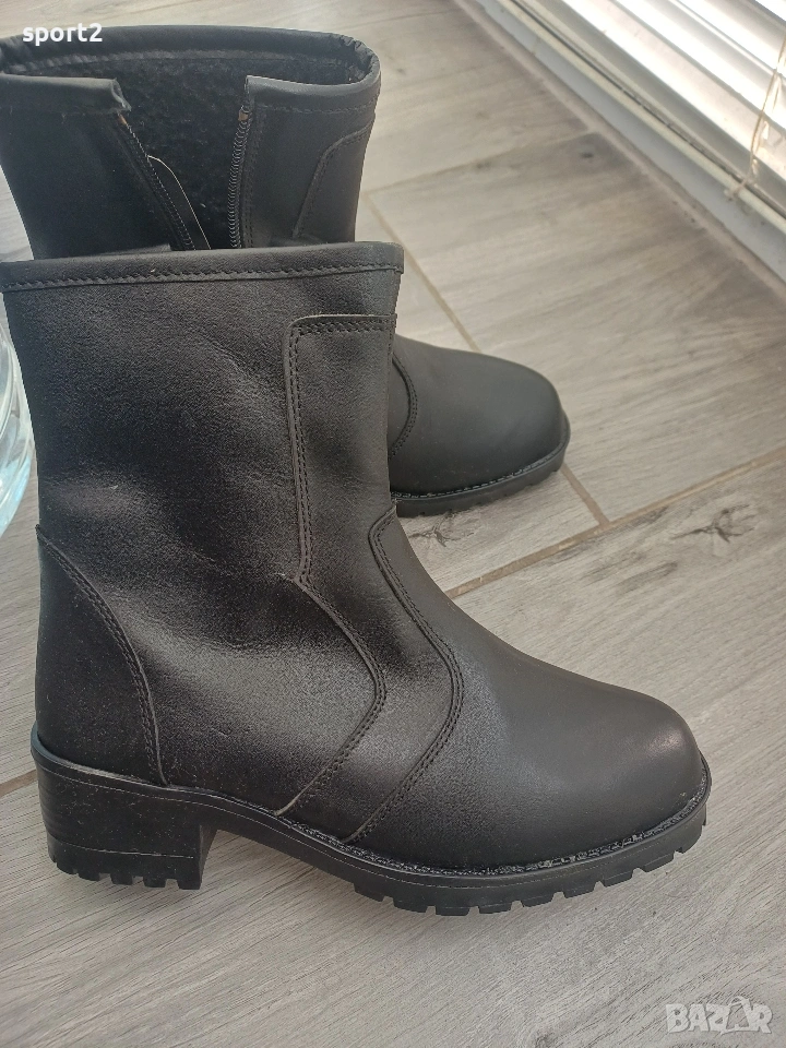 Чисто нови дамски боти ботуши естествена кожа номер 36, снимка 1