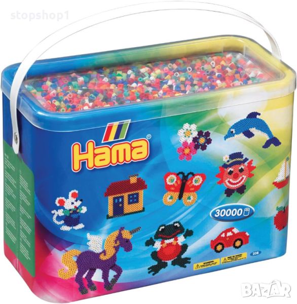 Мъниста HAMA MIDI микс 6 пастелни цвята, 30000 бр. в кофа, снимка 1