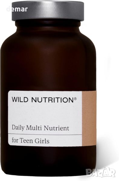 Wild Nutrition Мултивитамини за момичета тийнейджърки, 60 капсули, снимка 1