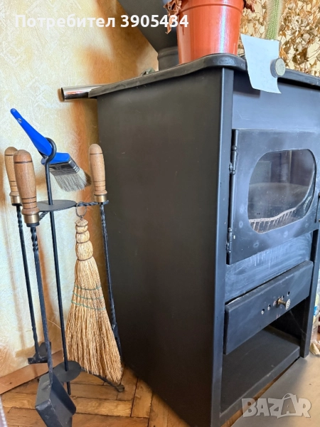 Пълен комплект камина на дърва и въглища, снимка 1