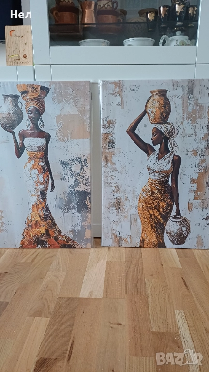 Картина с рамка, африканка, снимка 1