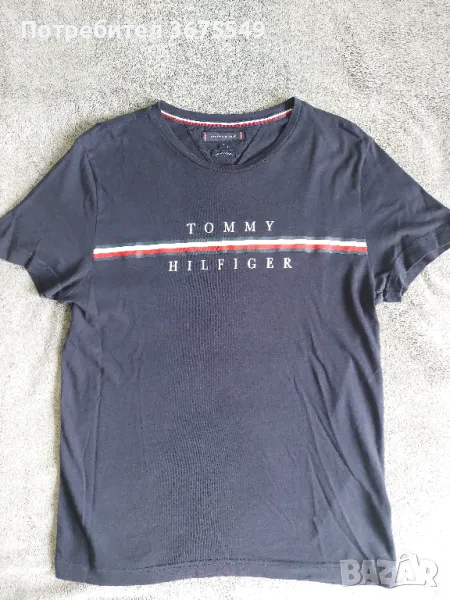 Тениска Tommy Hilfiger Organic Cotton T-shirt - размер M, снимка 1