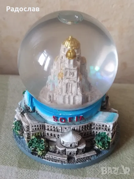 стъклено преспапие София  България , снимка 1