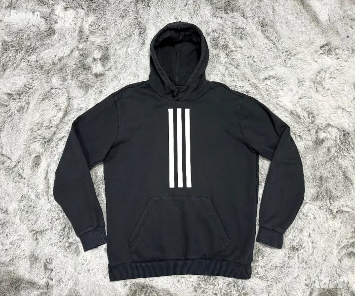 Мъжки суитшърт Adidas Heavy Terry Hoodie Black, Размер L, снимка 1