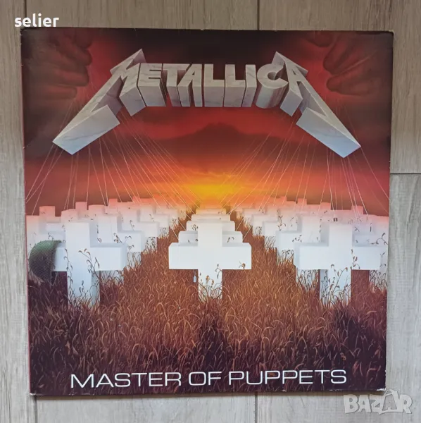 Metallica ‎– Master Of Puppets Немско издание 1989г Състояние на винила:визуално от едната страна е , снимка 1