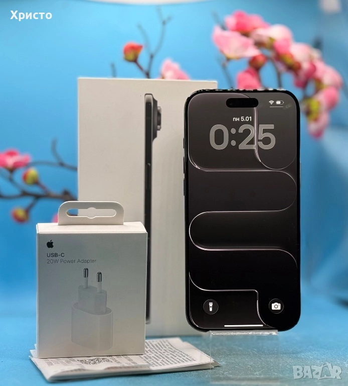 ГАРАНЦИОНЕН!!! Apple iPhone Air, 256GB, 5G, Space Black + подарък оригинален адаптер Apple , снимка 1