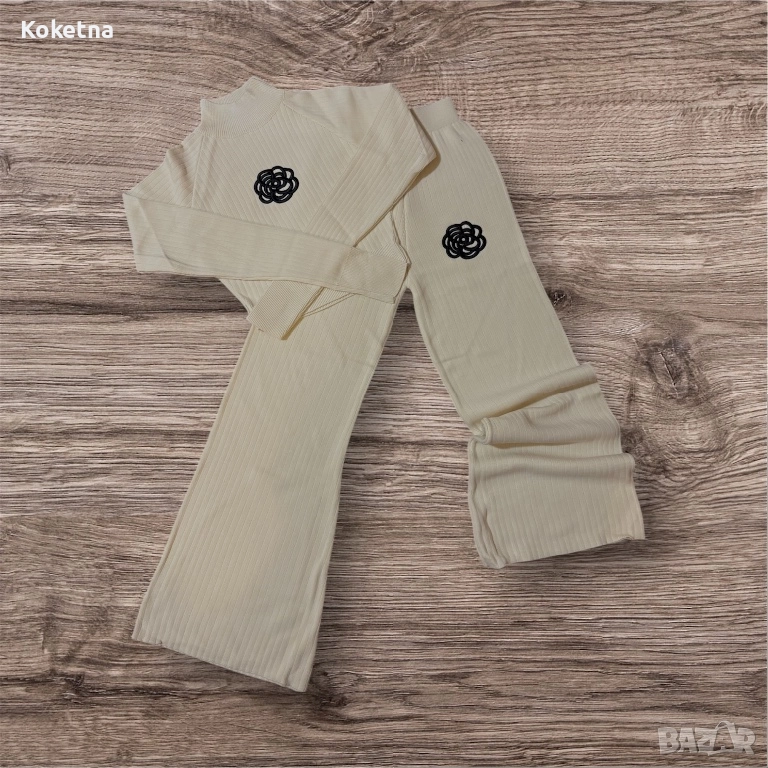 Топъл комплект от фино плетиво, снимка 1