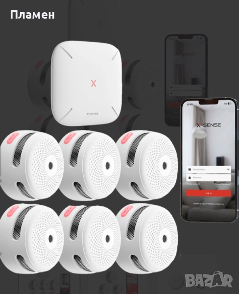 X Sense FS61 Link Plus Pro Smoke Alarm Set, снимка 1