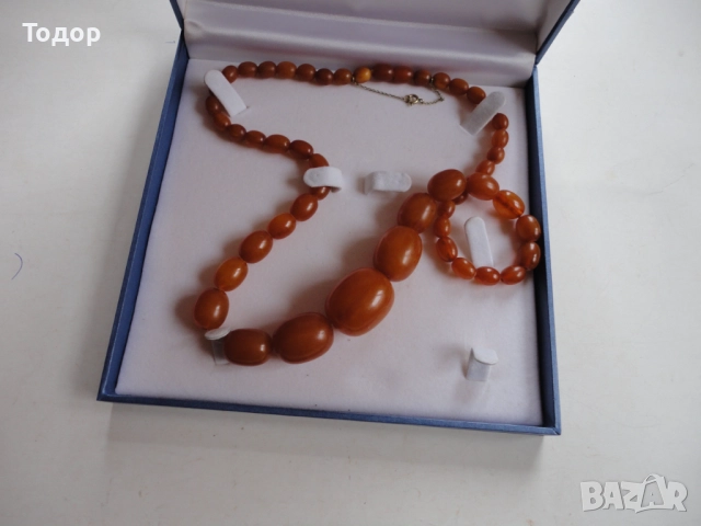 Луксозно  колие от балтийски кехлибар 6, снимка 7 - Колиета, медальони, синджири - 52839137