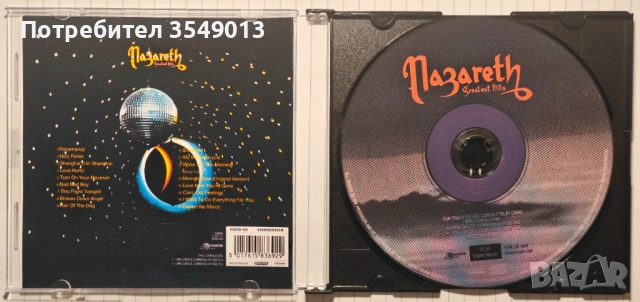 Неофициални cd / цд дискове - нови - NAZARETH [BEST OF/GR. HITS], снимка 4 - CD дискове - 53307933