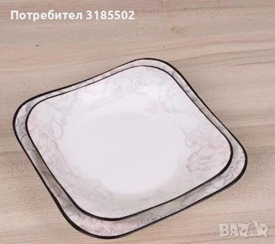 Елегантна керамична чиния, снимка 7 - Чинии - 51393924