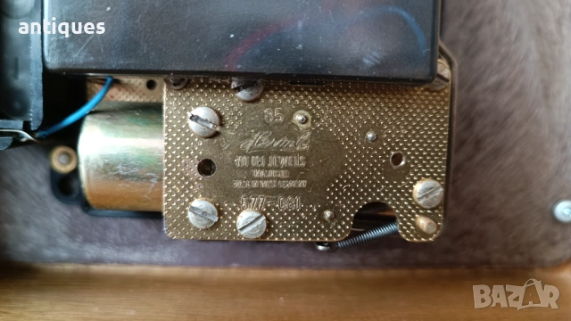 Немски настолен часовник - Harmle - 1970"г., снимка 7 - Антикварни и старинни предмети - 53176401