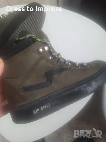 Боти естествена кожа Hi style 21 см, снимка 5 - Детски боти и ботуши - 49760526