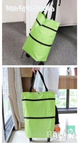 Мултифункционална сгъваема пазарска чанта с механизъм на колела., снимка 3 - Други стоки за дома - 53406826