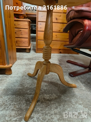 Дъбова спомагателна масичка , снимка 2 - Маси - 51965829