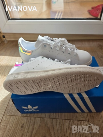 Adidas Stan Smith J, 35,5  номер, снимка 6 - Детски маратонки - 51700068