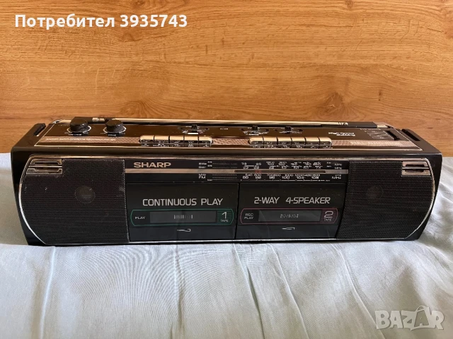 SHARP WQ 267Z Boombox радиокасетофон , снимка 2 - Радиокасетофони, транзистори - 50465751