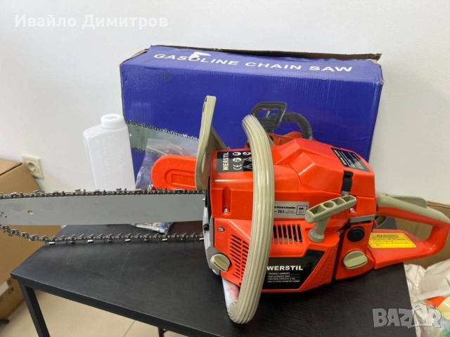 Резачка за дърва Werstill 52 куб.см с 40см шина, снимка 3 - Други инструменти - 54216845