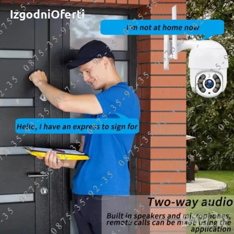 ICSEE 8MP Външна ВОДОУСТОЙЧИВА WiFi + LAN камера Куполна PTZ IP CAMERA, снимка 6 - IP камери - 50339695