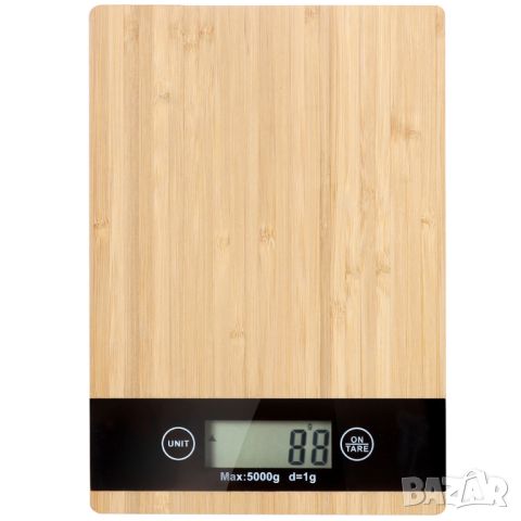 Електронна бамбукова кухненска везна до 5 kg. +безплатни батерии , снимка 2 - Електронни везни - 45216461