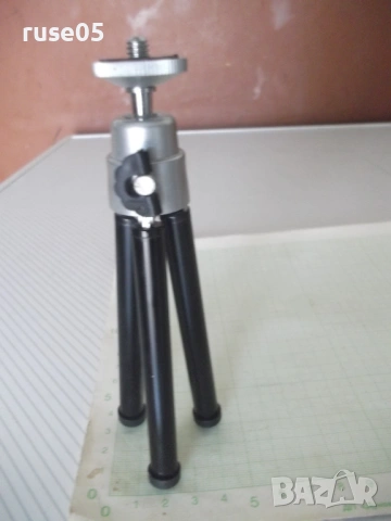 Статив мини за фотоапарат и др.,2 нива на разгъване, метален, снимка 2 - Чанти, стативи, аксесоари - 53403817