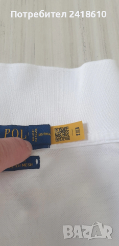 POLO Ralph Lauren Pique Cotton Slim Fit Stretch Mesh Mens Size XL ОРИГИНАЛ! Мъжка Тениска!, снимка 5 - Тениски - 53927178